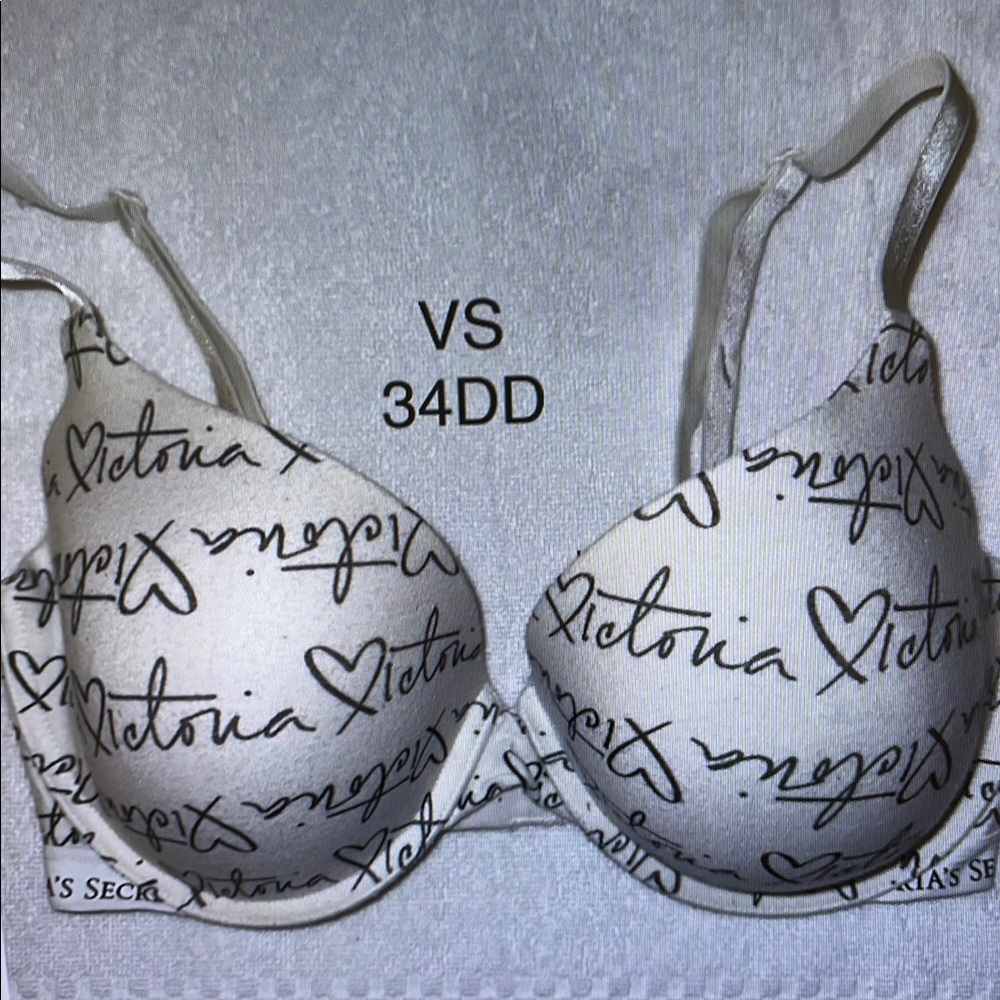 Victoria's Secret White and Black Bra